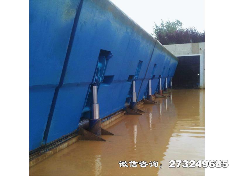西陵底横轴液压钢坝