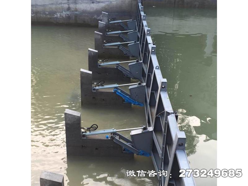 西陵截水液压钢坝